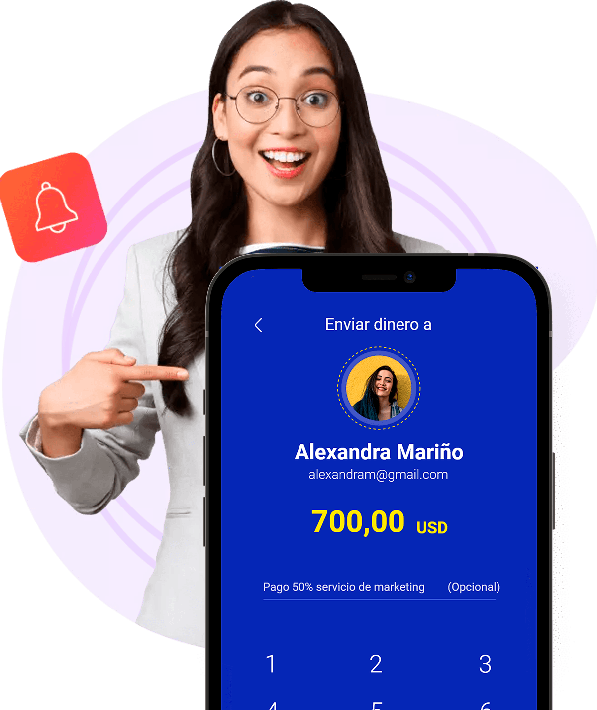 Enviar y recibir pagos en BilleteraP2P